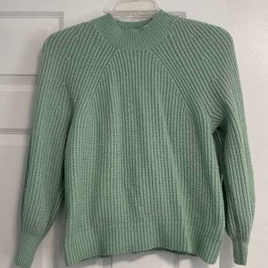 LOFT MINT GREEN MOCK TURTLENECK SWEATER IN SIZE MEDIUM